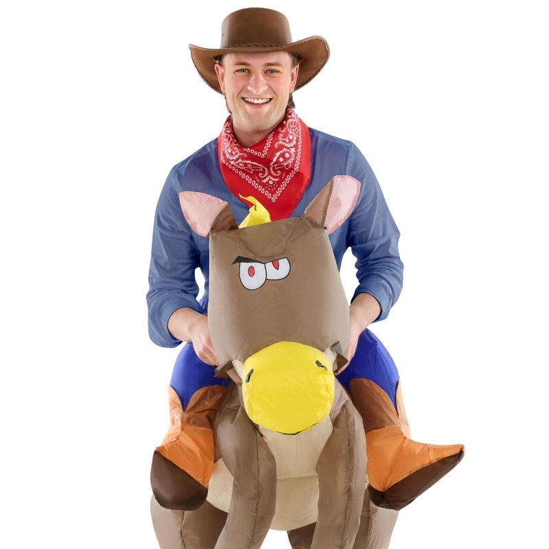 Morphsuits Morph Inflatable Horse Costume Adult, Blowup Riding Horse Costume, Halloween Costumes For Men, One Size - Image 5